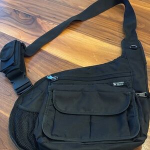 Western Pack Black Concealed Carry Crossbody Purse Bag